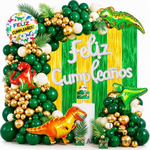 SET DE GLOBOS ARCO XL FELIZ CUMPLEA�OS DE DINOSAURIOS (GY7936) 72 UNIDADES